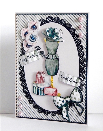 Elegant in Pink and Black by Denise Murray
