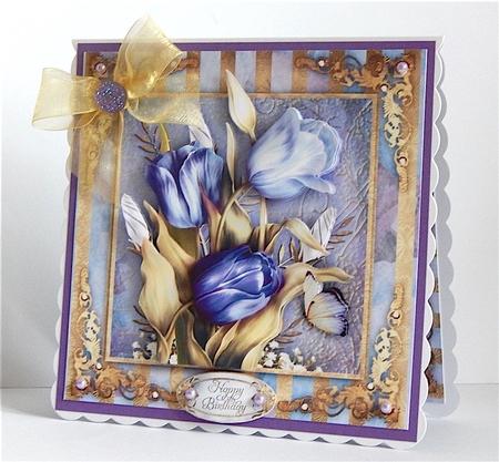 Lilac Tulips for All Occasions Card Mini Kit by Denise Murray