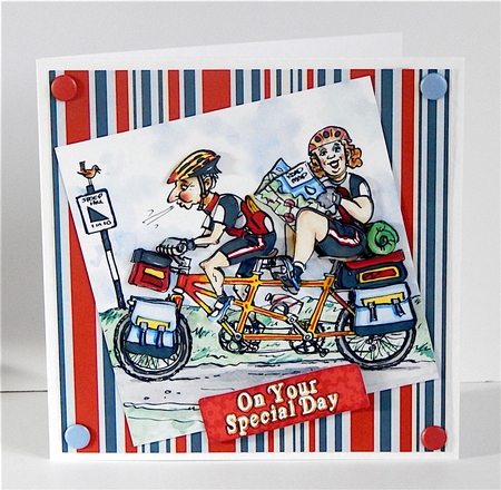 The Wrinklies Decoupage - Burning Rubber by Denise Murray