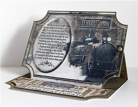Fathers Day Easel Card Mini-Kit by Denise Murray