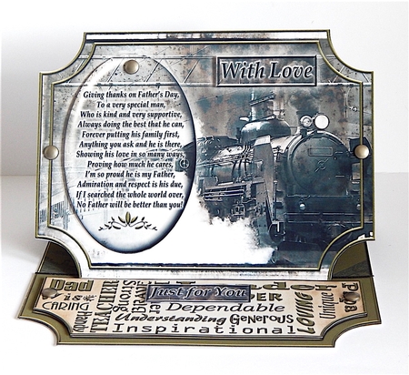 Fathers Day Easel Card Mini-Kit by Denise Murray