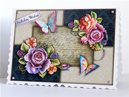 Floral Letters A5 Mini Kit by Denise Murray