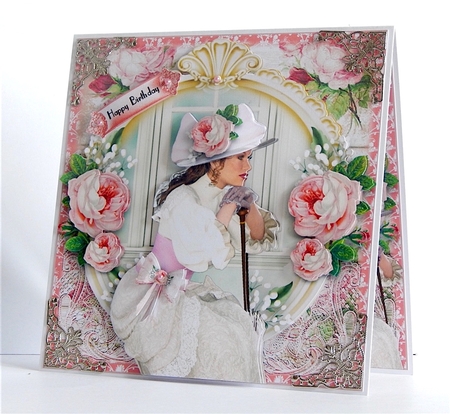 A Very Fair Lady Card Front Kit by Denise Murray