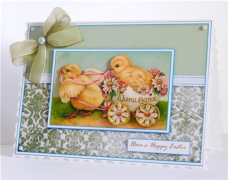 Easter Chicks Quick Card by Denise Murray