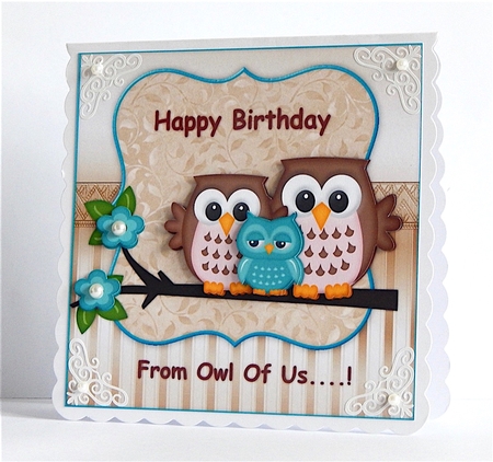 Birthday Owls by Denise Murray