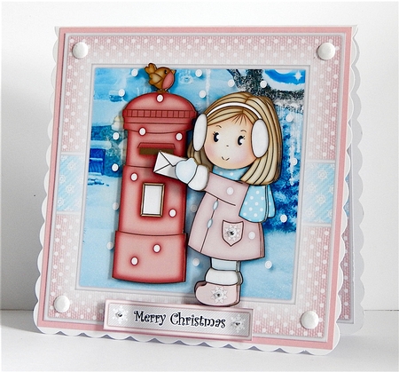 Ellie with Postbox Mini Kit. Christmas Daughter/Granddaughter/Children by Denise Murray