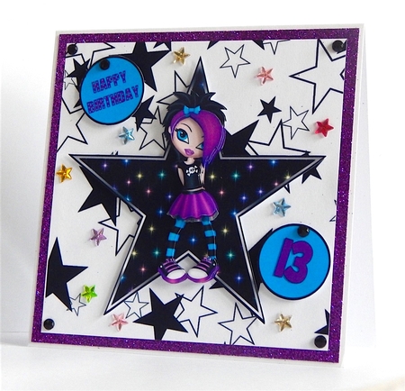 PUNK GIRL TOPPER with ages 13, 16, 18 by Denise Murray
