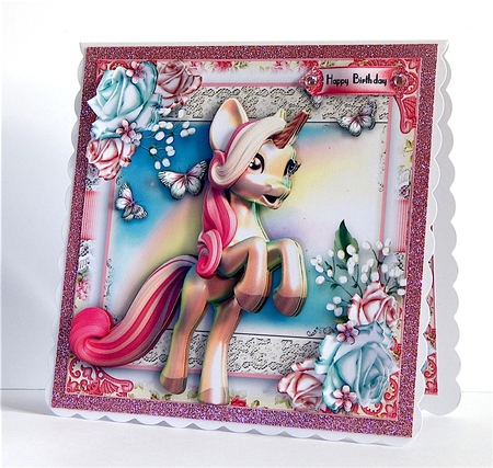 Have A Magical Birthday Card Front Kit by Denise Murray