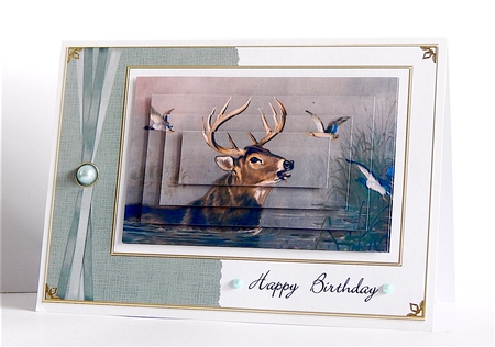Vintage Stag by Denise Murray