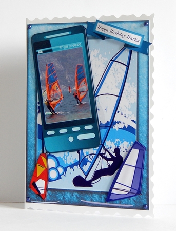 Wind Surfing Phone 2 by Denise Murray