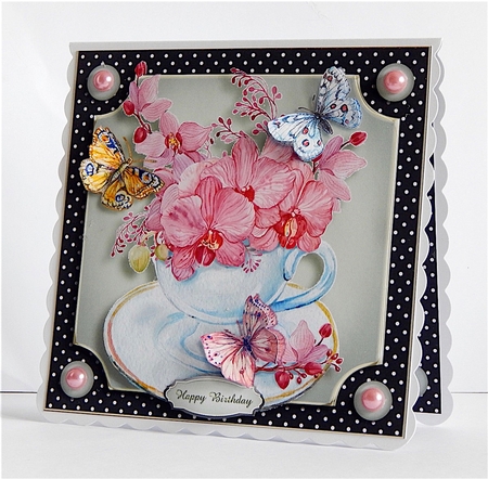Teacups Flowers & Butterflies Bumper Kit by Denise Murray