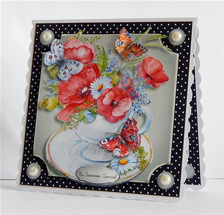 Teacups Flowers & Butterflies Bumper Kit by Denise Murray