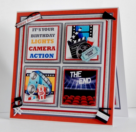 MOVIE NIGHT 7.5 Quick Layer Card & Ages Mini Kit by Denise Murray