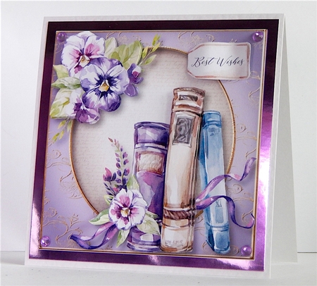 Beautiful Watercoloured Books 8x8 by Denise Murray