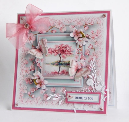 Beautiful Cherry Blossom Card Kit by Denise Murray