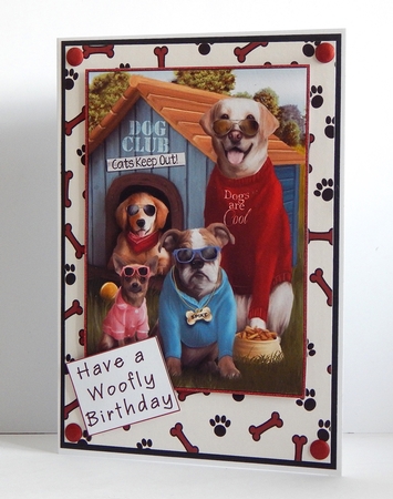 Dogs are Cool and Cats Rule Topper by Denise Murray