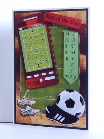 Fathers Day Football Phone  by Denise Murray