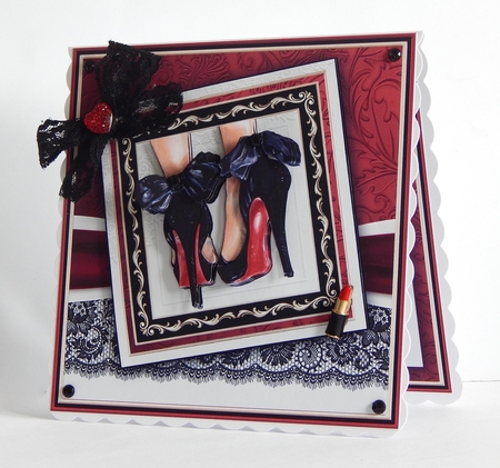 Product Name: JUST SHOES 7.5 Decoupage & Insert Mini Kit by Denise Murray