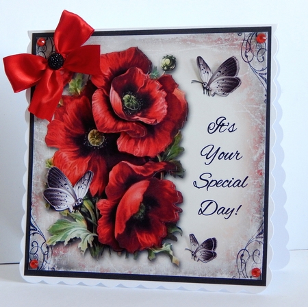 Its Your Special Day - Poppies Topper by Denise Murray