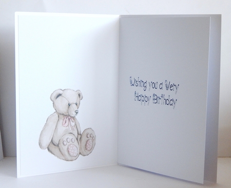   Teddy Birthday Insert. by Denise Murray