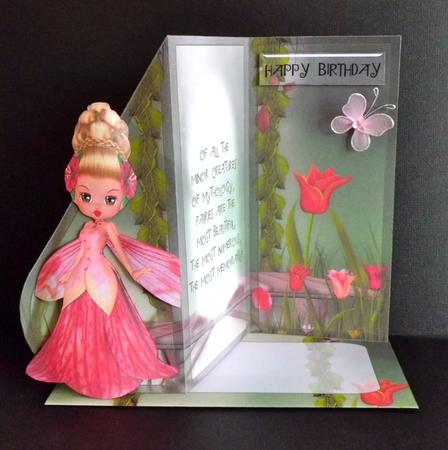 Fairy Teardrop Card Kit with Matching Envelope by Denise Murray