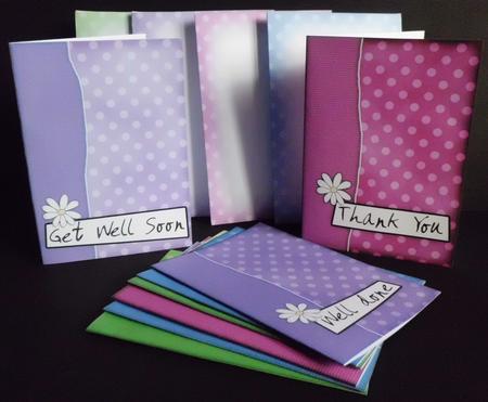 Spotty Dotty Daisy Notelet Set by Denise Murray