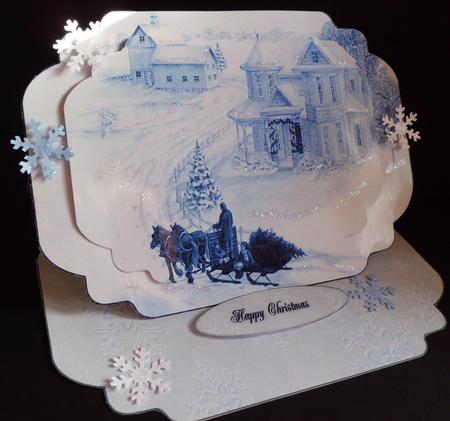 Christmas Snow Scenery Kit by Denise Murray