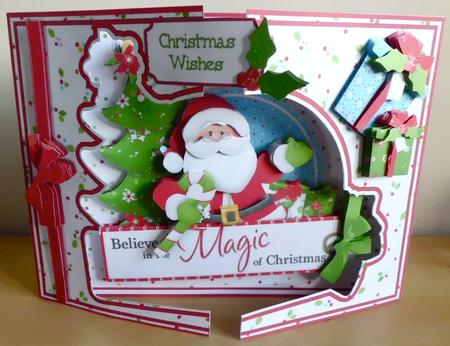 Open Fronts Shape-fold Card Kit - Believe in Christmas Magic by Denise Murray