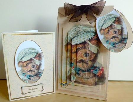 Pinch Gift Bag + Card - It's a Dog's Life by Denise Murray