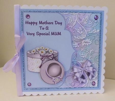 Lilac Hat & Hat Box - Mothers Day by Denise Murray