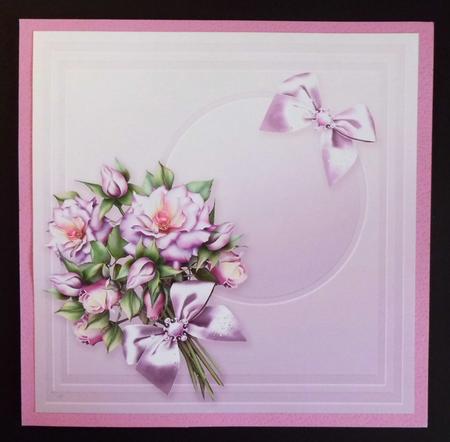 Vintage Lilac Roses - 8in x 8in Insert Plate by Denise Murray