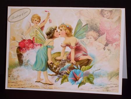 Vintage Valentine Card by Denise Murray
