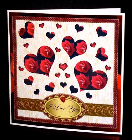 I Love You Large Topper 2 by Denise Murray