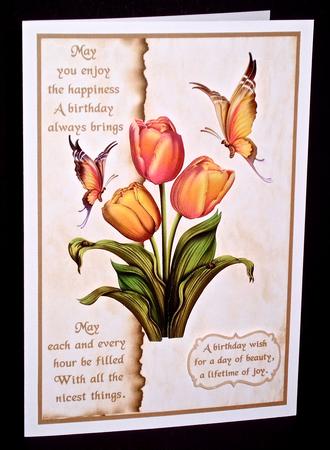 Birthday Tulips by Denise Murray