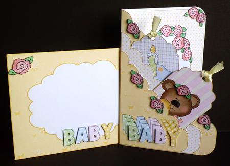 Scalloped New Baby Pocket Card Kit by Denise Murray