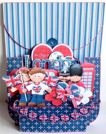 London 3D Shelf Card Kit with Card Box by Denise Murray