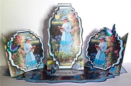 Triple Twist Easel Card - Sweet Solitude by Denise Murray
