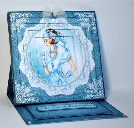 Lace & Pearls Lady's Portrait #1 by Denise Murray