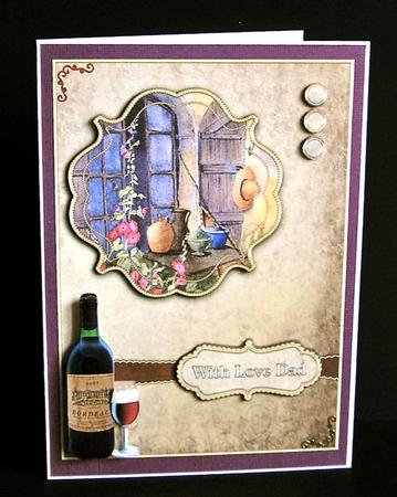Layered Male Card Front/topper by Denise Murray