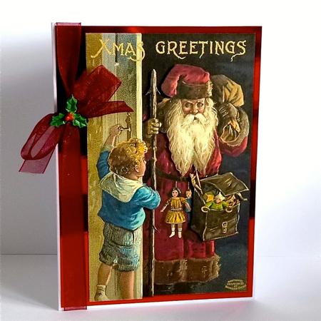 Santa's Visit Card Topper by Denise Murray