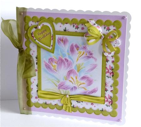 Pretty Framed Flowers for Birthday or Any Occasion by Denise Murray