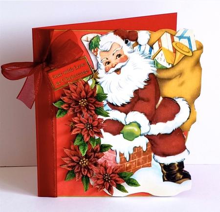 Over the The Edge Santa Down the Chimney by Denise Murray