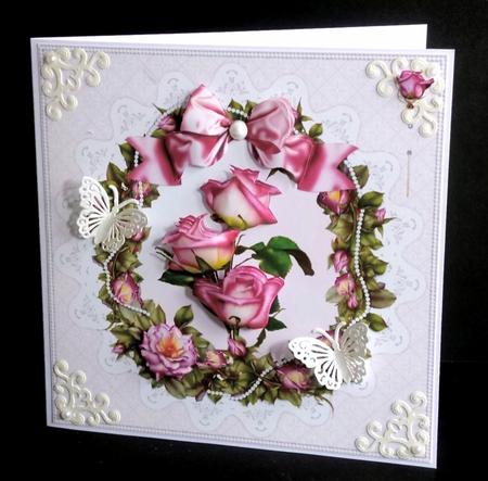 8x8 Roses Roses Roses by Denise Murray