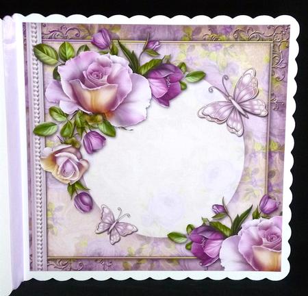 Lilac Scented Roses Blank Insert by Denise Murray