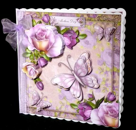 Lilac Scented Roses 8x8 Mini Kit by Denise Murray