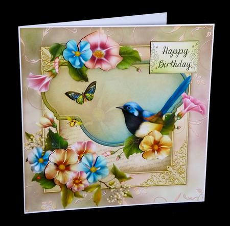 Shabby Chic Summer Garden Large Square Topper by Denise Murray