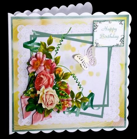 Framed Roses 2 by Denise Murray