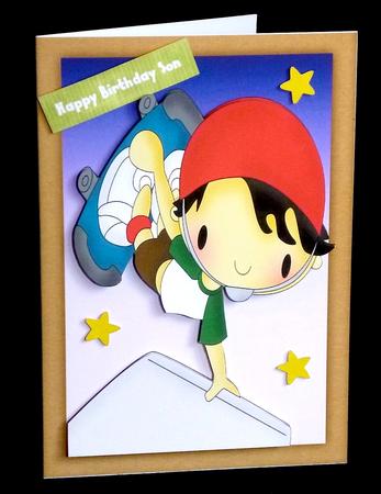 High Flyer Skater Boy by Denise Murray