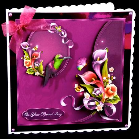 A Garden Enchanted 2 - 8" Square Card Mini-kit by Denise Murray