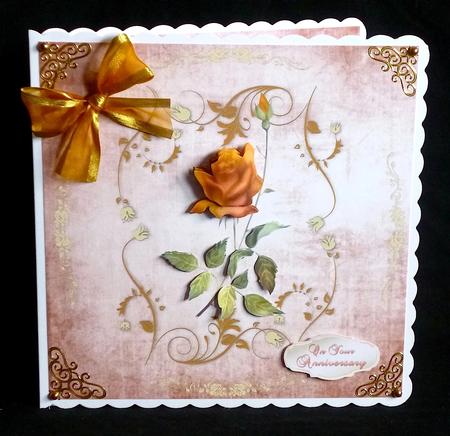 8x8 Roses in a Fancy Frame Mini Kit by Denise Murray